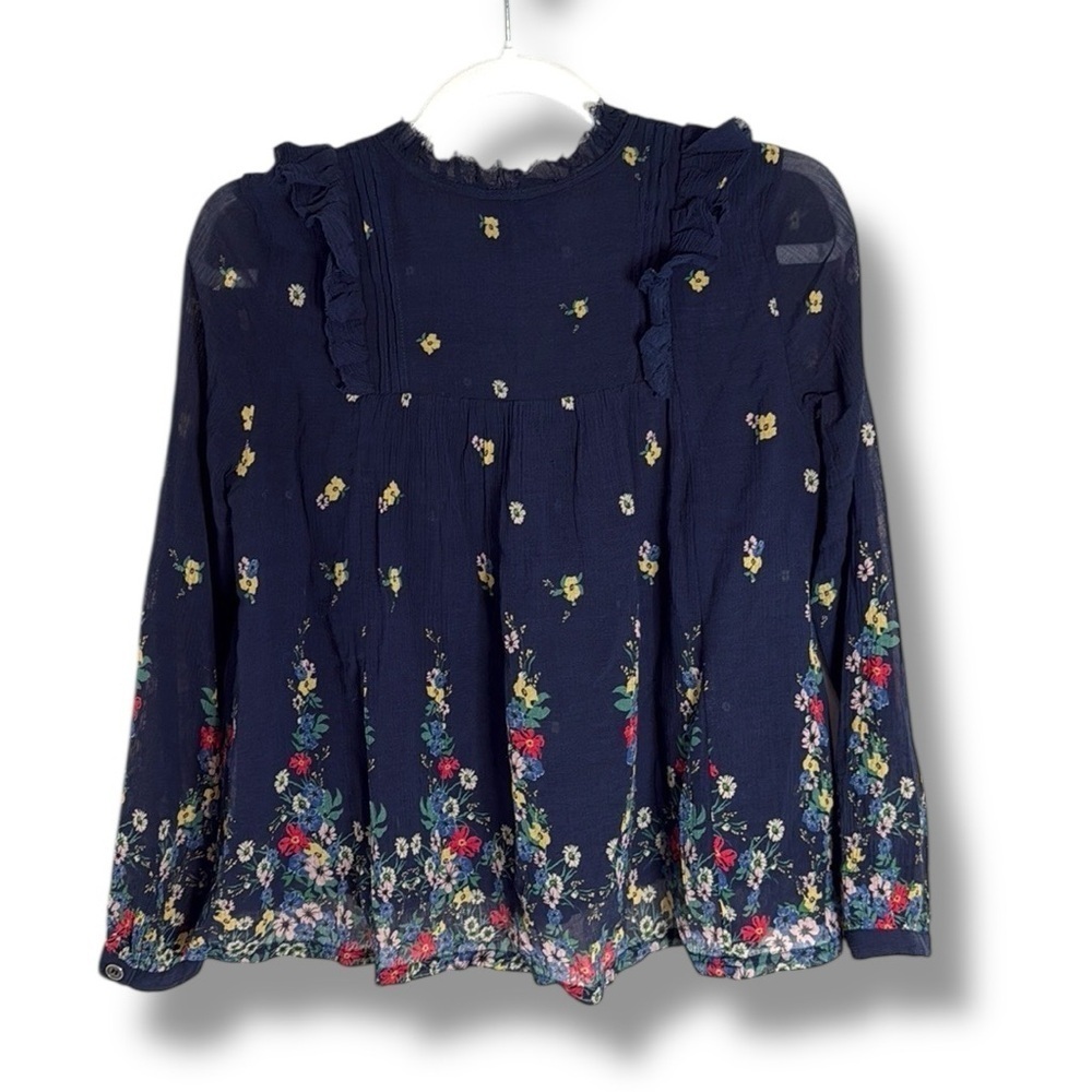 Sea New York Navy with Floral Long Sleeve - Picture 6 of 6